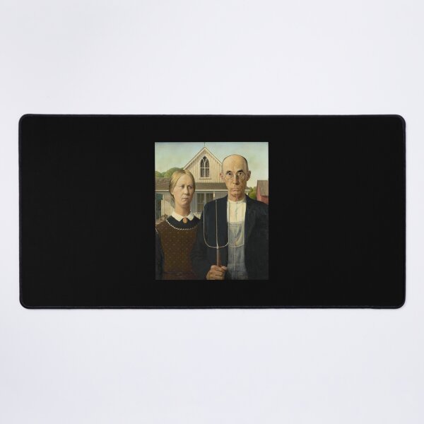 Item preview, Grant DeVolson Wood American Gothic 1930 Classic Elderly Farmer Couple No Smile Famous American Painting HD- Limited Edition | Perfect Gift designed and sold by stacyjanes.