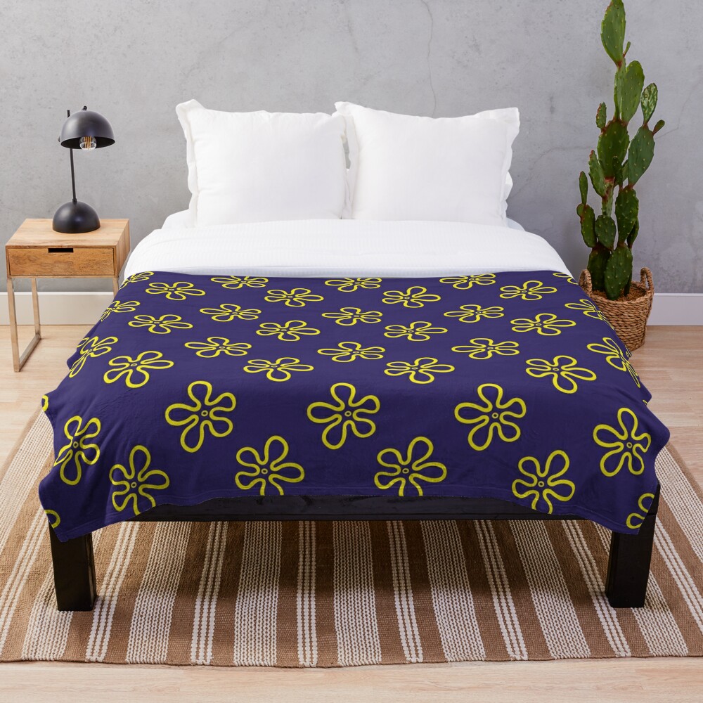 Purple discount flower blanket