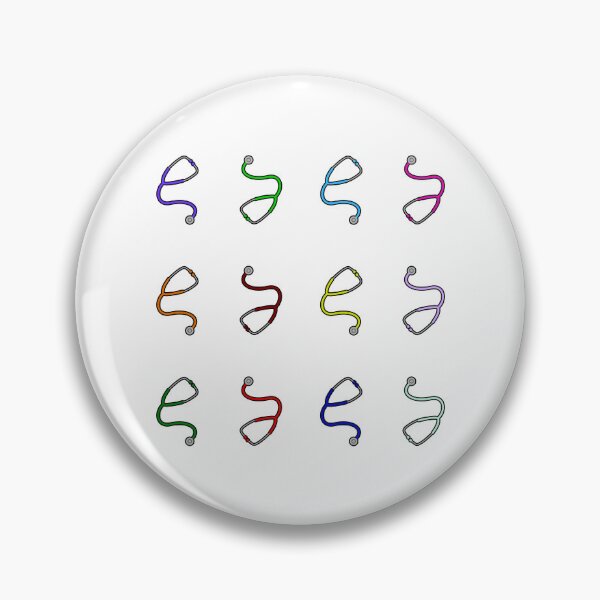 Item preview, Stethoscope Rainbow Pattern - White Background designed and sold by Artsy-Chemist.