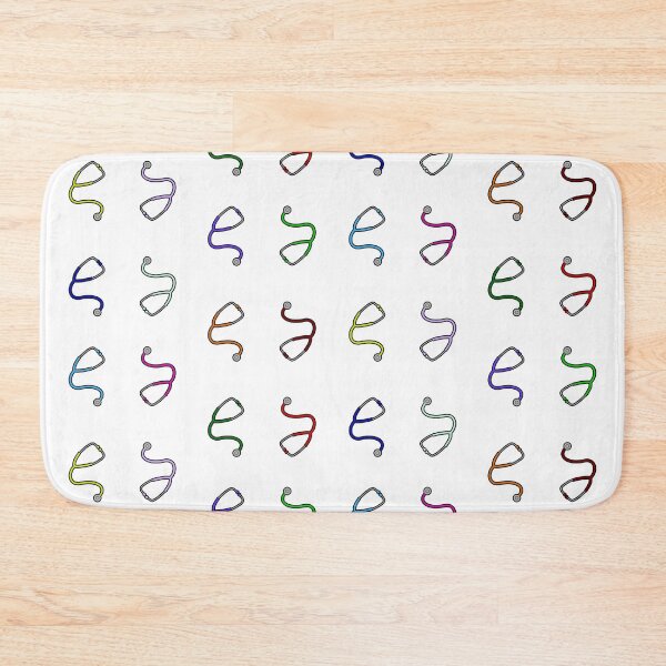 Item preview, Stethoscope Rainbow Pattern - White Background designed and sold by Artsy-Chemist.
