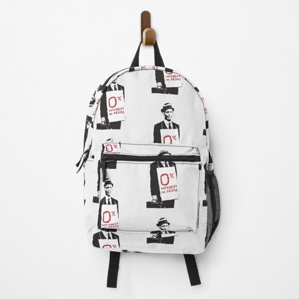 Item preview, Banksy Graffiti Quote 0% Interest in people Businessman Anti-Capitalism Money before people on white background HD HIGH QUALITY ONLINE STORE- Limited Edition | Perfect Gift designed and sold by stacyjanes.