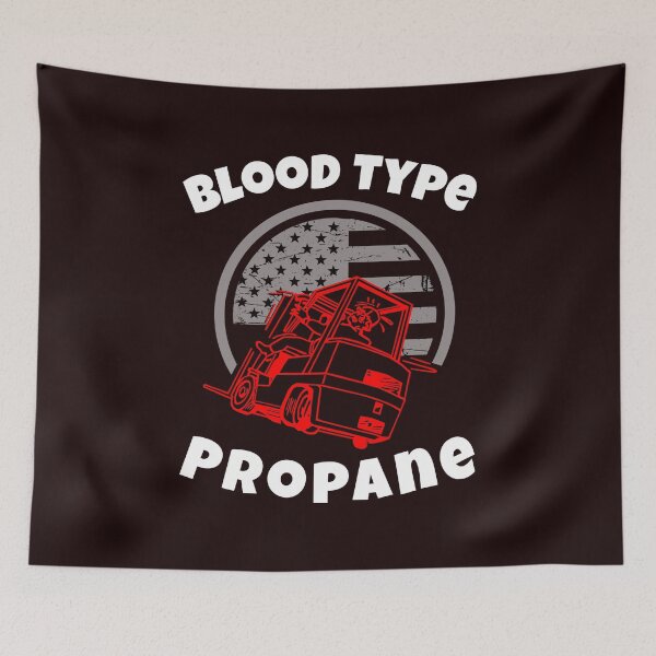 Item preview, Forklift Blood Type Propane RW Industry Clothing designed and sold by TeamsterLife.