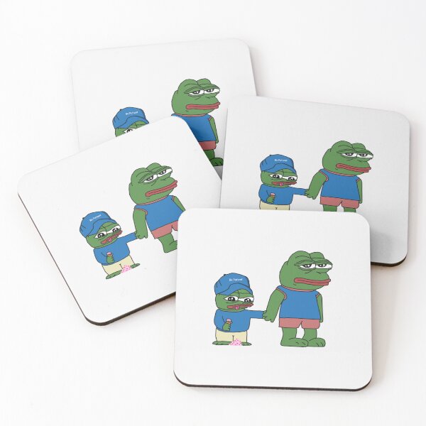 Item preview, PepeTheFrog and Pepe The Helper Brother Apu Apustaja with ice cream holding hands HD HIGH QUALITY- Limited Edition | Perfect Gift designed and sold by stacyjanes.