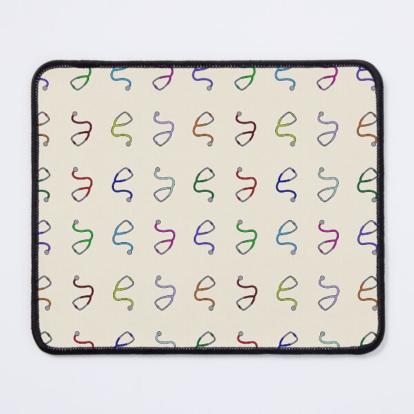 Item preview, Stethoscope Rainbow Pattern - Ecru Background designed and sold by Artsy-Chemist.