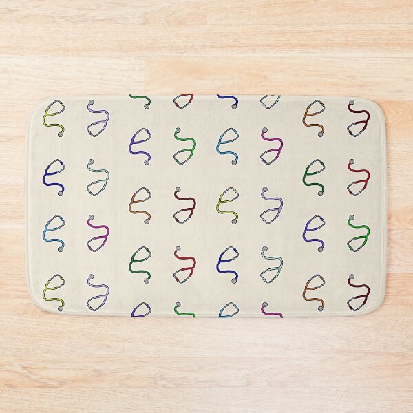 Item preview, Stethoscope Rainbow Pattern - Ecru Background designed and sold by Artsy-Chemist.