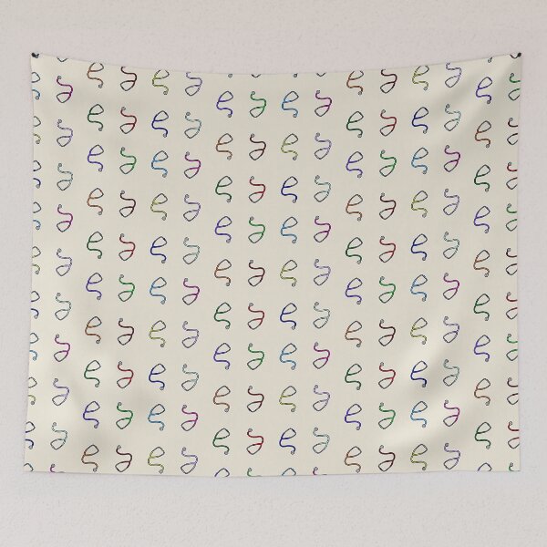 Item preview, Stethoscope Rainbow Pattern - Ecru Background designed and sold by Artsy-Chemist.