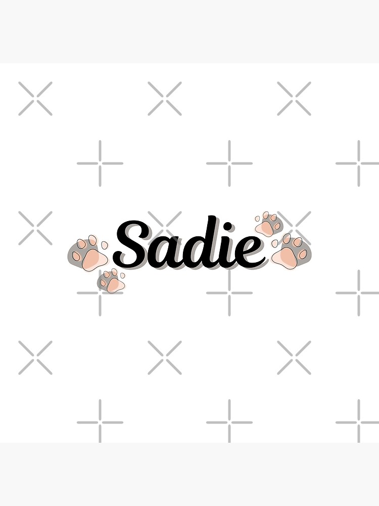 sadie-popular-cat-or-dog-name-with-paws-poster-for-sale-by