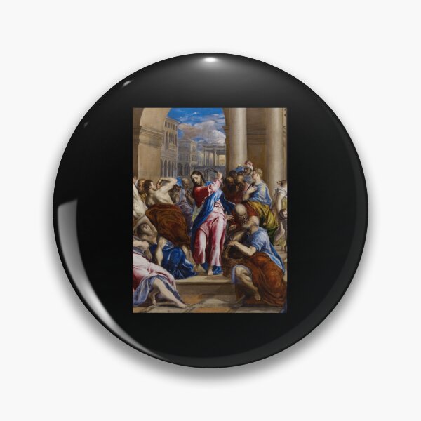 Item preview, Jesus Christ Driving the Money Changers from the Temple Christian art painting by El Greco Cleansing of the Temple 1600AD HD High Quality- Limited Edition | Perfect Gift designed and sold by stacyjanes.