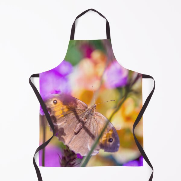 Item preview, Pretty butterfly on yellow and purple flowers designed and sold by CyaniRose.
