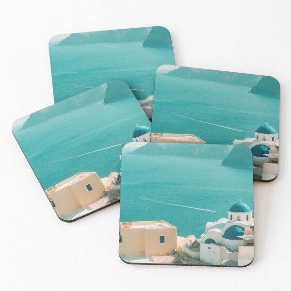 Item preview, Santorini with a Sea View - Watercolour Style designed and sold by WWWC2288.