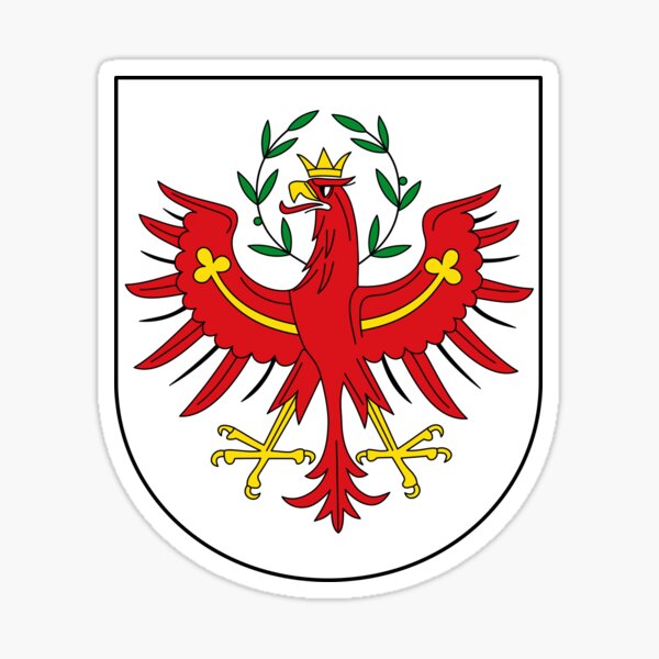 Coat of Arms of Tyrol, Austria Sticker