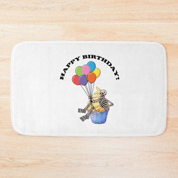 Item preview, happy Birthday Cupcake skeleton designed and sold by Whitetailcrafts.