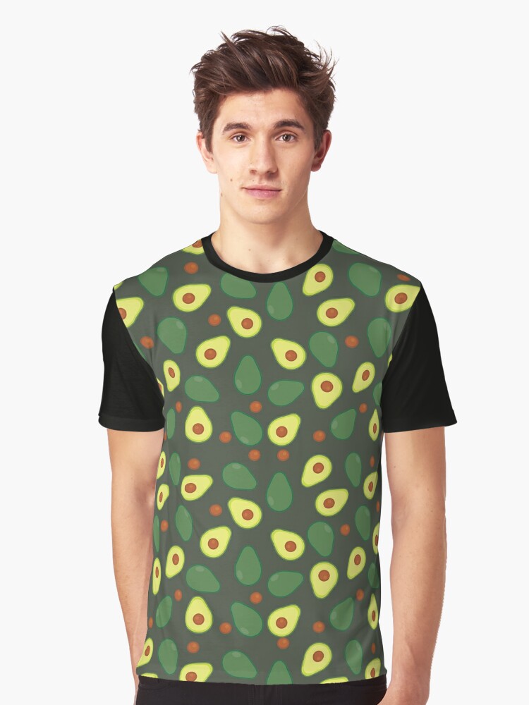 No Problemo Tacos Avocado and Cactus Men's Casual Button-Up Food Shirt M