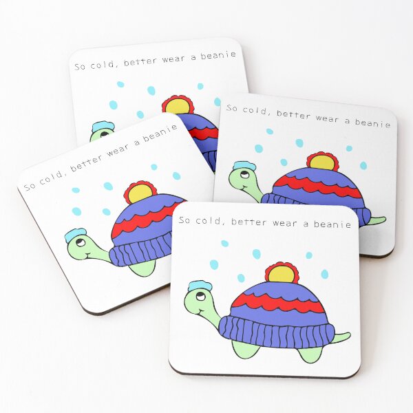 Item preview, turtle wear a beanie designed and sold by wordspotrayal.