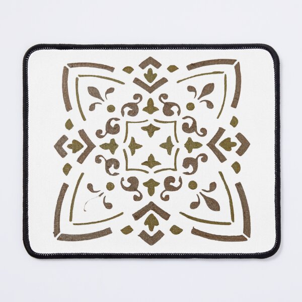 Item preview, Gold toned square floral design designed and sold by Melissa Renee.
