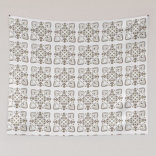 Item preview, Gold toned square floral design designed and sold by Melissa Renee.