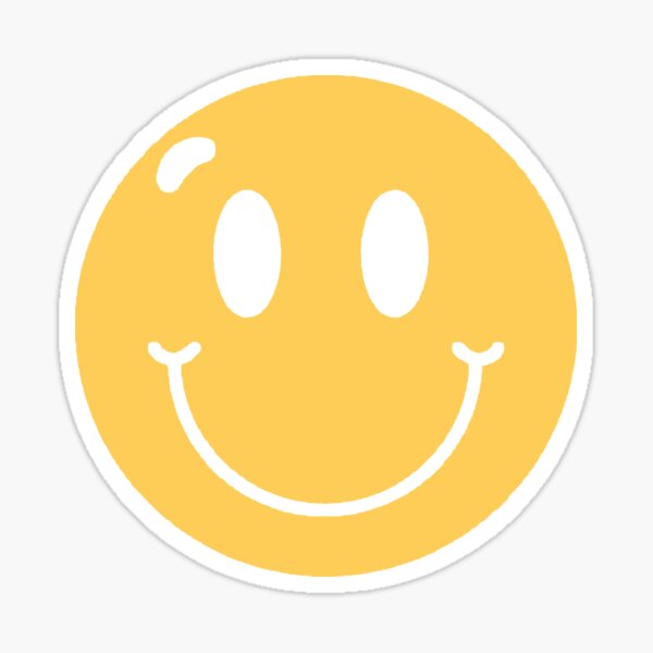 Smiley Face Wallpaper Stickers For Sale Redbubble