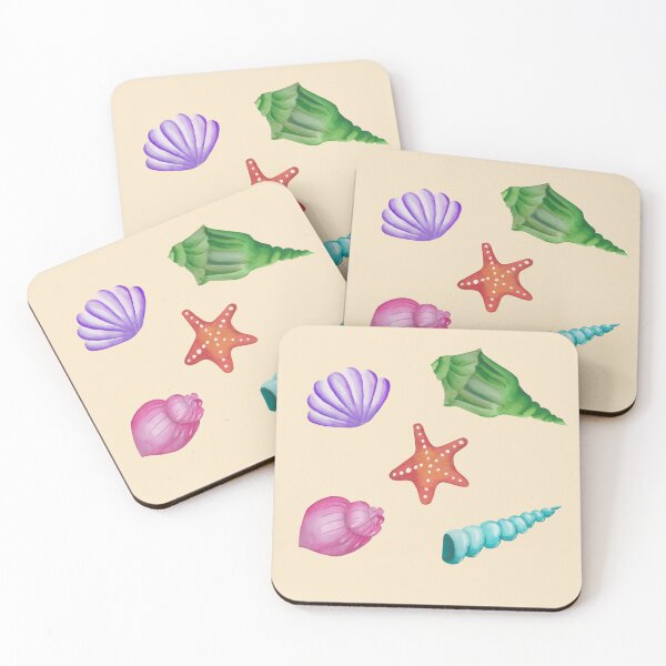 Item preview, watercolor seashells set designed and sold by star-berry.