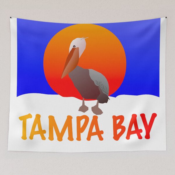Item preview, Tampa Bay Sunrise with Pelican designed and sold by EdwardMonet.