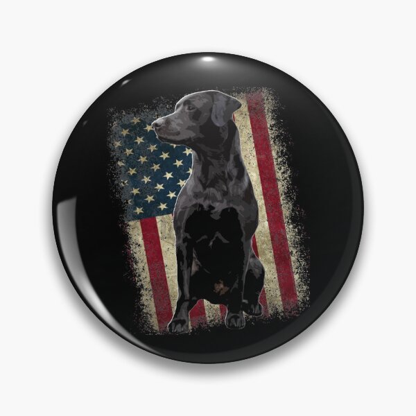 Item preview, Patriotic Black Labrador Retriever with American Flag  designed and sold by LifeCrush.