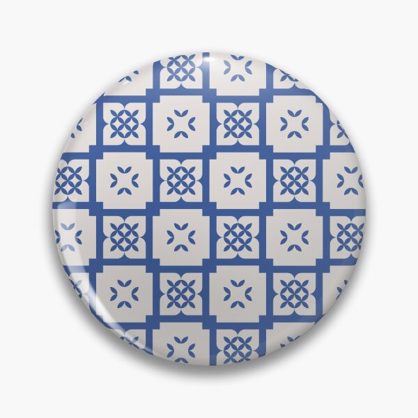 Item preview, Portuguese Azulejo Geometric Pattern designed and sold by TeeBeesDesign.