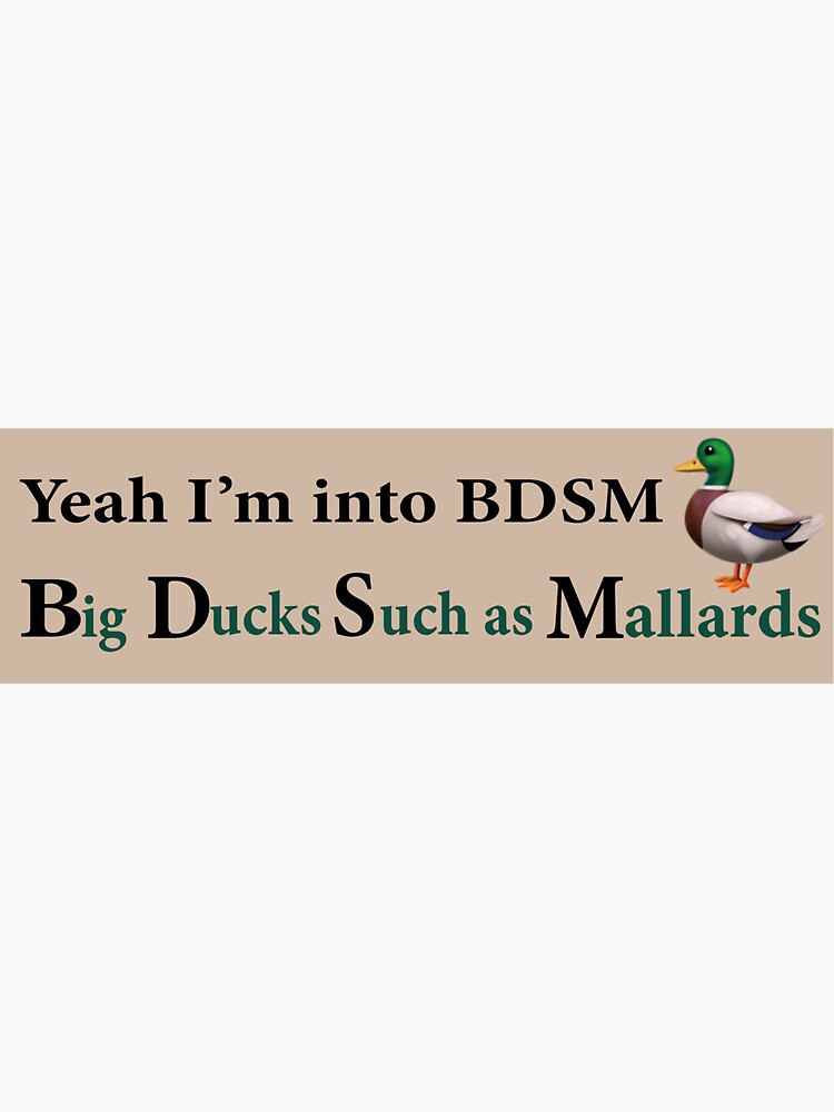 Yeah Im Into Bdsm Funny Meme Bumper Sticker Sticker For Sale By Seyf Smp Redbubble 