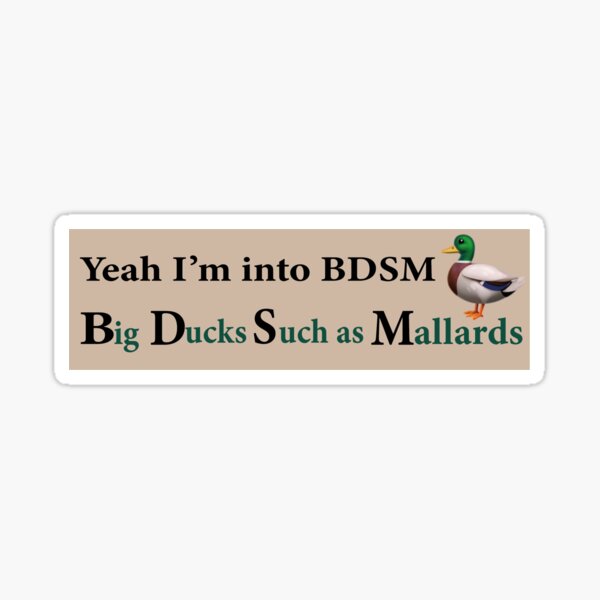 Yeah Im Into Bdsm Funny Meme Bumper Sticker Sticker For Sale By Seyf Smp Redbubble