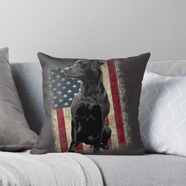 Item preview, Patriotic Black Labrador Retriever with American Flag  designed and sold by LifeCrush.