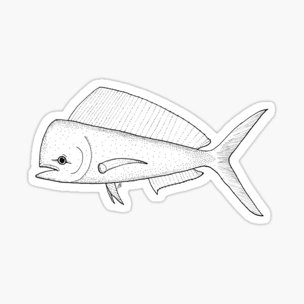 Vista previa del artículo con la obra «Mahi mahi», diseñado y vendido por thenyceshop.