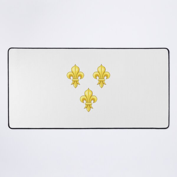 Item preview, Blason France moderne French royal golden yellow fleur de lys lis blue King of France coat of arms vintage white background HD HIGH QUALITY- Limited Edition | Perfect Gift designed and sold by stacyjanes.