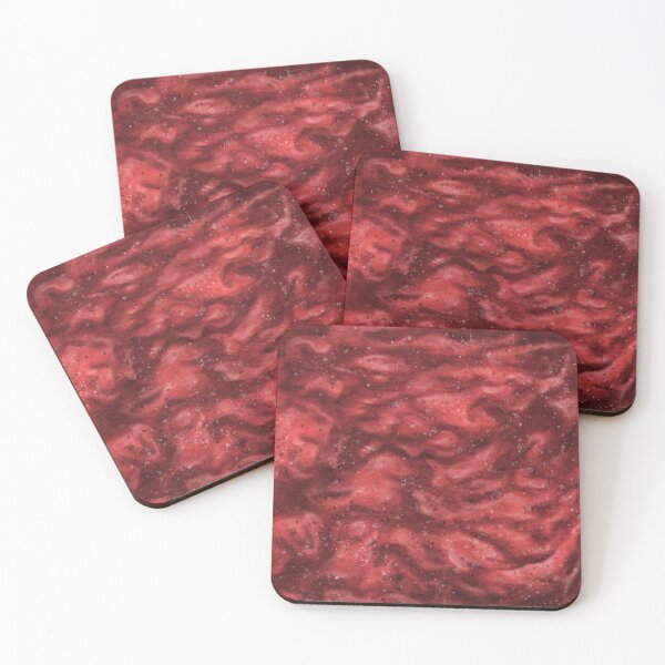 Item preview, Red abstract painting texture, red liquid magma effect designed and sold by NadiaChevrel.