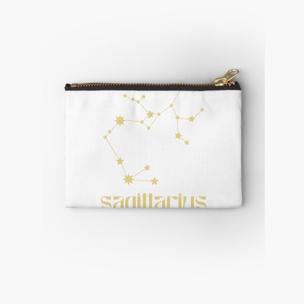 Artikelvorschau, Schütze-Sternkonstellation, minimalistische Groovy-Schriftart in Gold, Tierkreiszeichen-Kunst entworfen und verkauft von shoptocka.