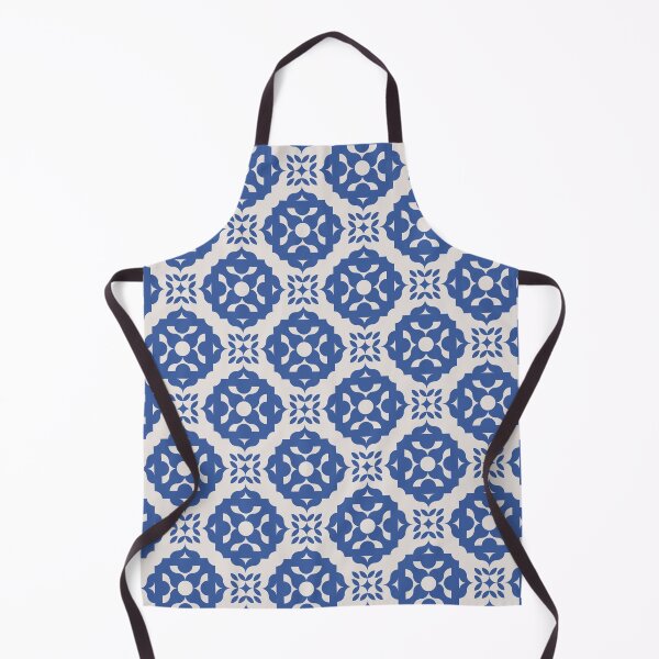 Item preview, Blue Azulejo Geometric Mosaic Pattern designed and sold by TeeBeesDesign.