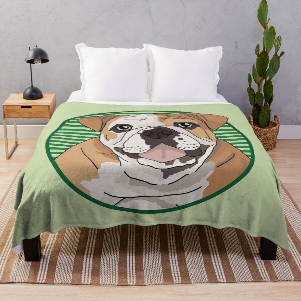 Item preview, Bulldog w/ Green stripped circle designed and sold by AdoptNFTPets.