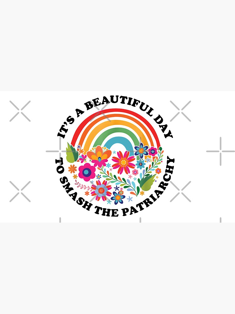 Thumbnail 7 von 7, Cap, Es ist ein schöner Tag, um das feministische Zitat des Patriarchats zu zerschlagen designt und verkauft von stickersworld31.