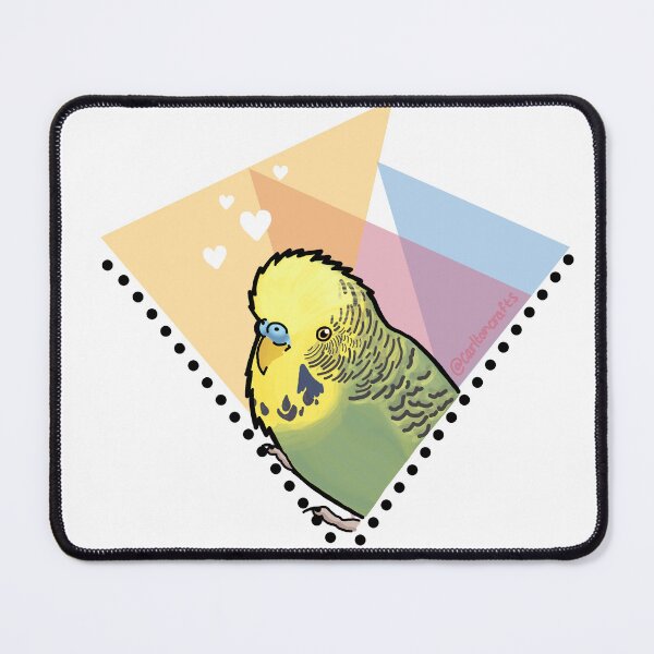 Item preview, nachoe the budgie designed and sold by CarltonCrafts.