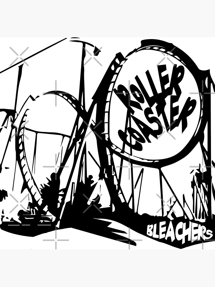 "Bleachers Rollercoaster Design" Poster for Sale by audrobi Redbubble