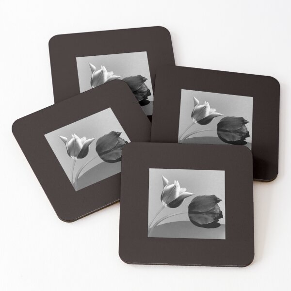 Item preview, Tulips in Black and White  designed and sold by ArtBotanical.