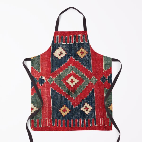 Item preview, Yüncü Antique Balikesir Turkish Kilim Print designed and sold by Vicky Brago-Mitchell®.