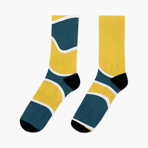 Item preview, Retro Abstract Waves Blue Yellow designed and sold by ind3finite.