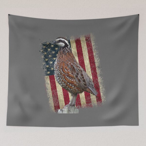 Item preview, Quail Hunting, American Flag Bobwhite Quail Design designed and sold by LifeCrush.