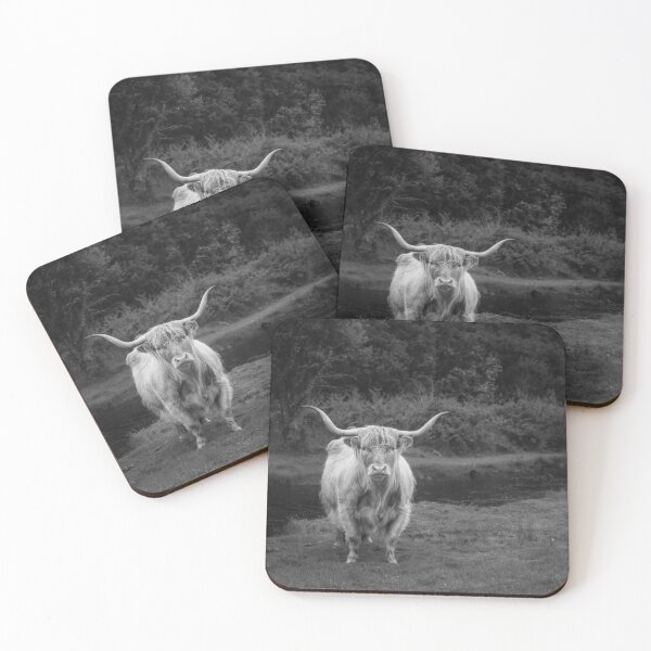 Item preview, Highland Cow - Monochrome designed and sold by Graham Prentice.
