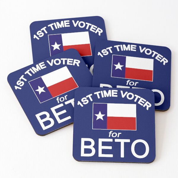 Item preview, FIRST TIME VOTER FOR BETO O'Rourke Funny Vote Beto TX Governor designed and sold by LoveAndDefiance.