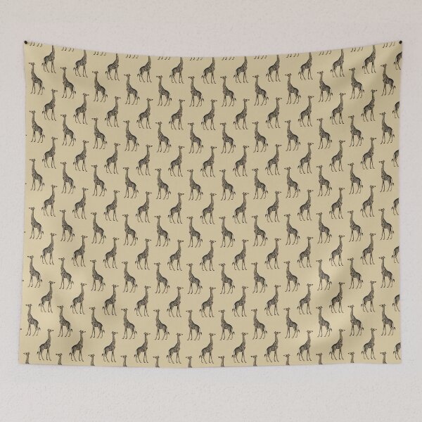 Item preview, Vintage Safari Giraffes on Tan designed and sold by CherryBombShop.