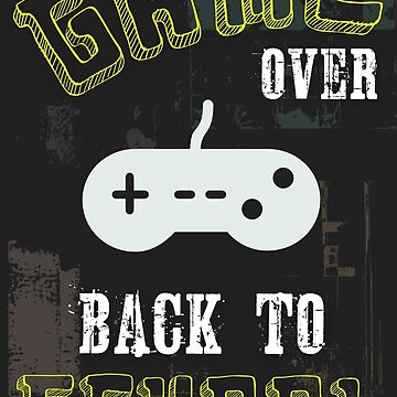 Game Over Back To School Cap Poster for Sale by shopghita45