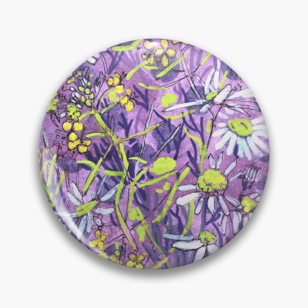 Item preview, Daisy Flowers Polka Dot Floral Art Sketch designed and sold by Julia Khoroshikh.