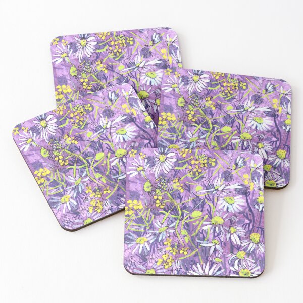 Item preview, Daisy Flowers Polka Dot Floral Art Sketch designed and sold by Julia Khoroshikh.