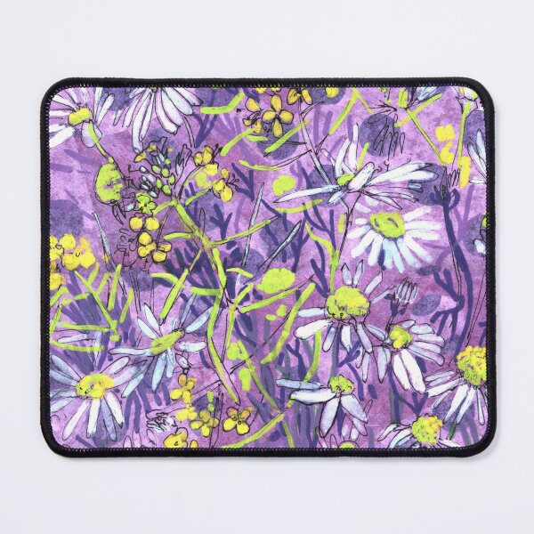 Item preview, Daisy Flowers Polka Dot Floral Art Sketch designed and sold by Julia Khoroshikh.