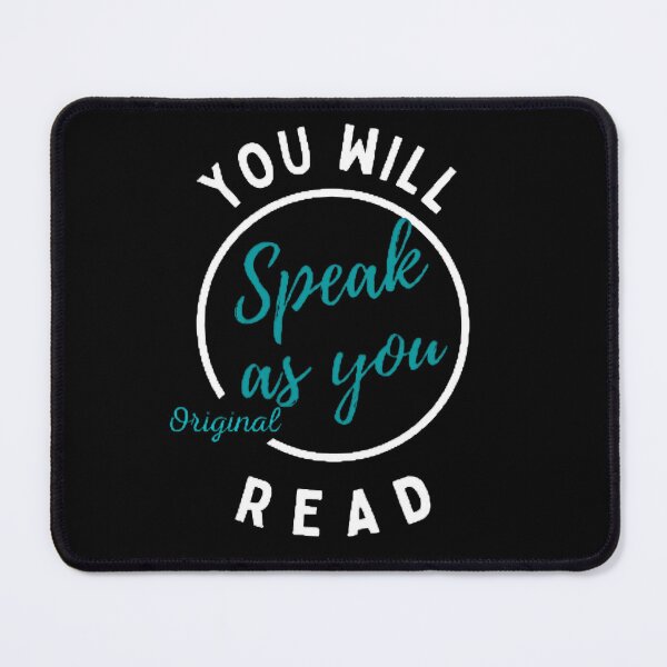 Item preview, You Will Speak As You Read The Best Teacher Blue Design designed and sold by BestTeacher.