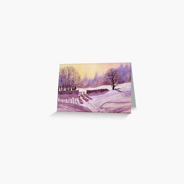 Sheep and Snow Greeting Card